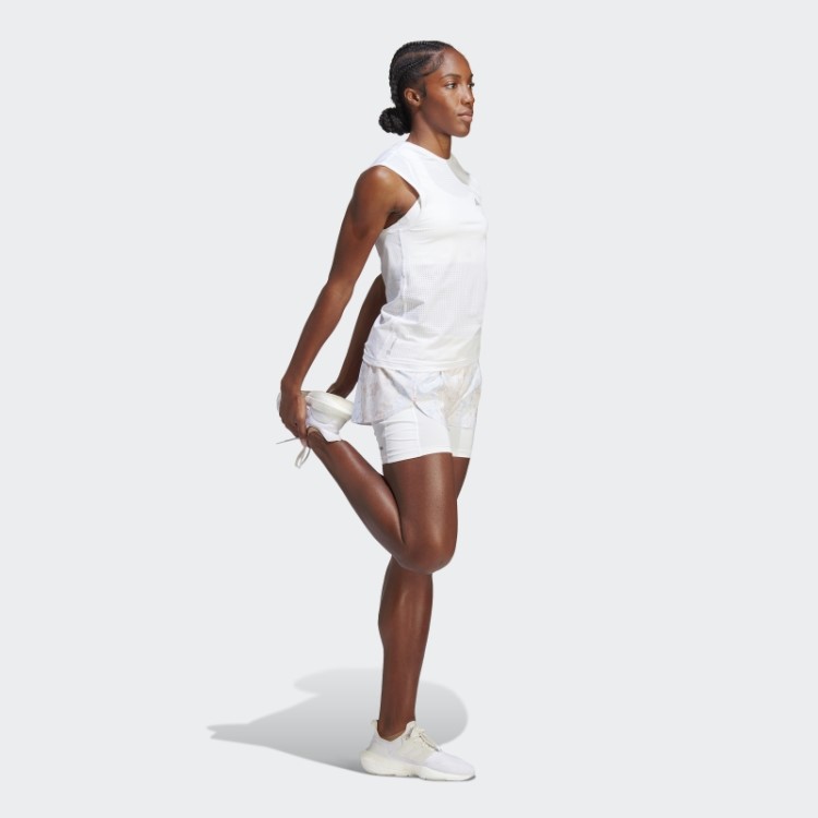 Camiseta Branca Para Corrida Rápida Adidas