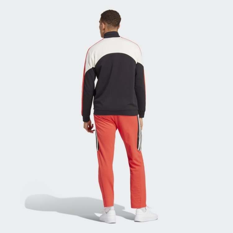 Agasalho Colorblock Vermelho Adidas
