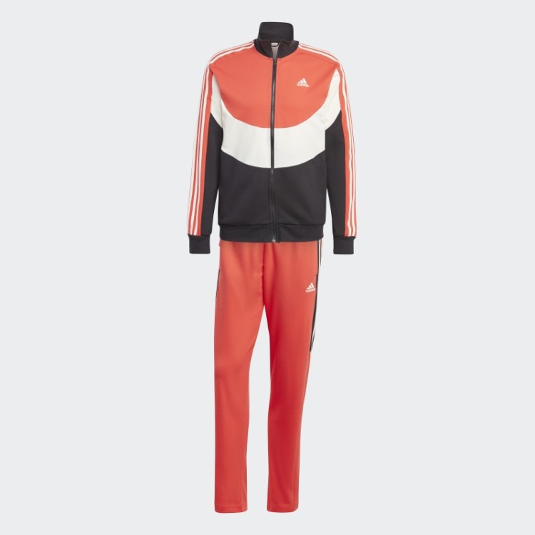 Agasalho Colorblock Vermelho Adidas