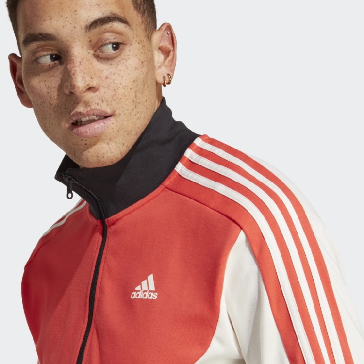 Agasalho Colorblock Vermelho Adidas
