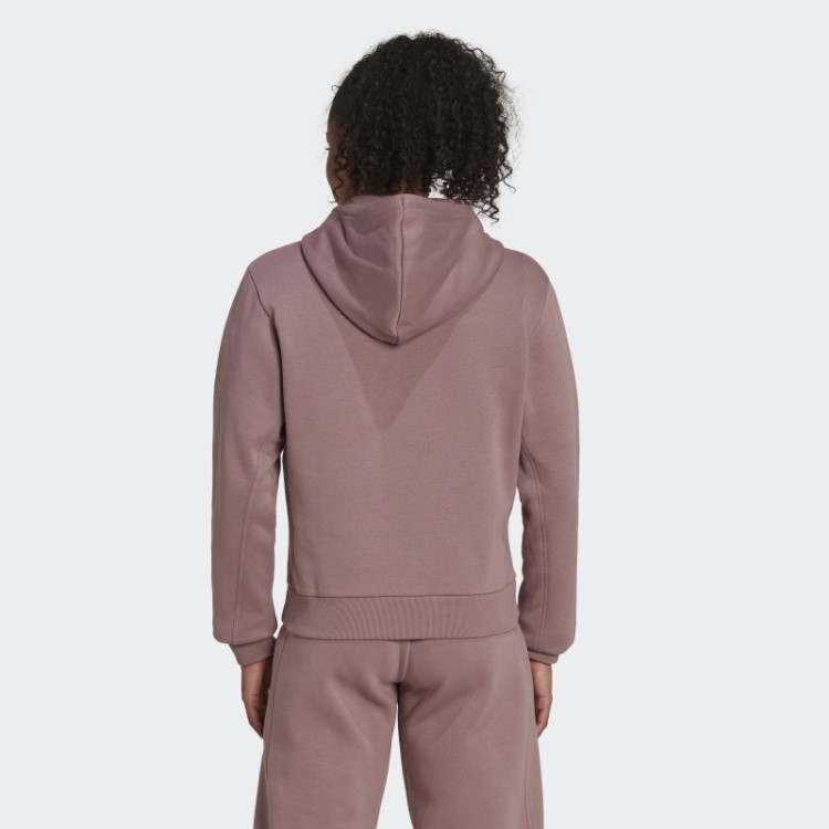 All Szn Hoodie De Lã Com Zíper Completo Roxo Adidas