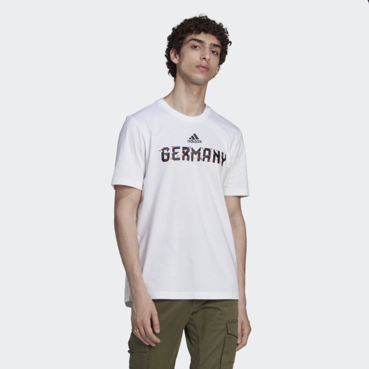 Camiseta Branca Da Adidas Fashion Copa Do Mundo Da Fifa 2022 Alemanha