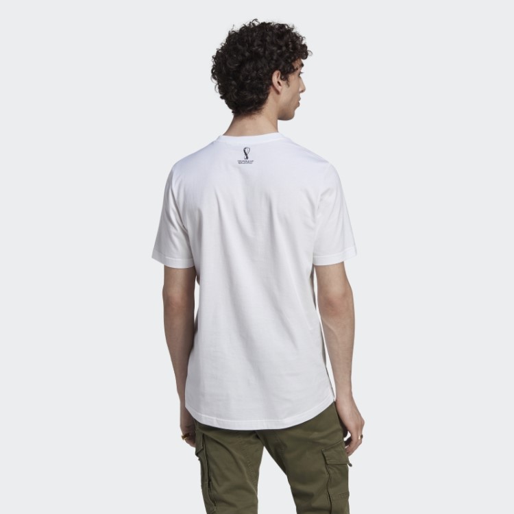 Camiseta Branca Da Adidas Fashion Copa Do Mundo Da Fifa 2022 Alemanha