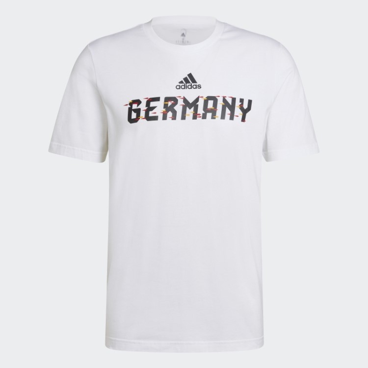Camiseta Branca Da Adidas Fashion Copa Do Mundo Da Fifa 2022 Alemanha