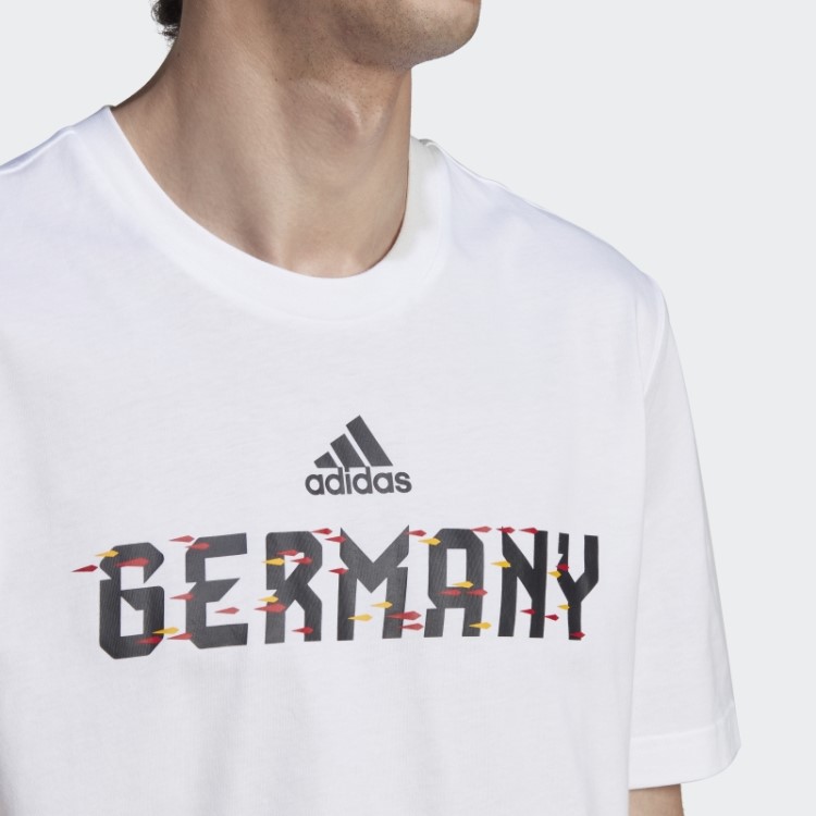 Camiseta Branca Da Adidas Fashion Copa Do Mundo Da Fifa 2022 Alemanha
