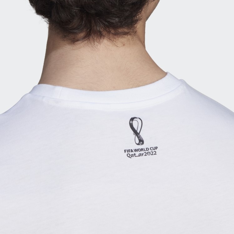 Camiseta Branca Da Adidas Fashion Copa Do Mundo Da Fifa 2022 Alemanha