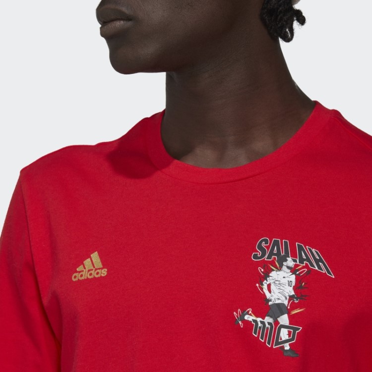 Mo Salah Icon Camiseta Vermelha Adidas