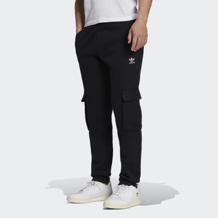 Calça Cargo Adicolor Essencial Trefoil Preta Adidas