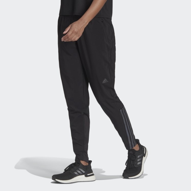 Run Icons 3 Listras Calça De Corrida Adidas Preta
