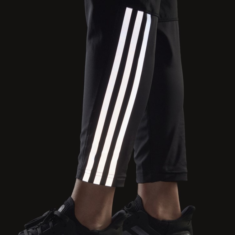 Run Icons 3 Listras Calça De Corrida Adidas Preta