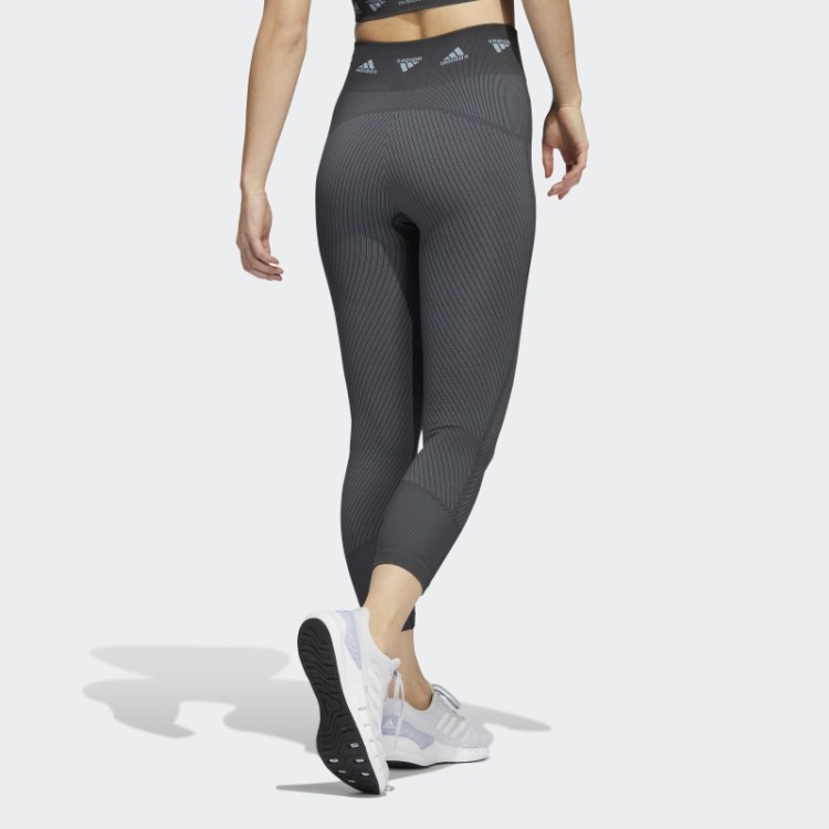 Legging Aeroknit Training 7/8 Cinza Adidas