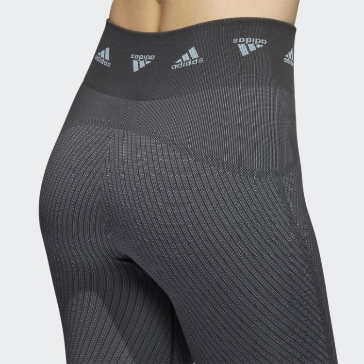 Legging Aeroknit Training 7/8 Cinza Adidas