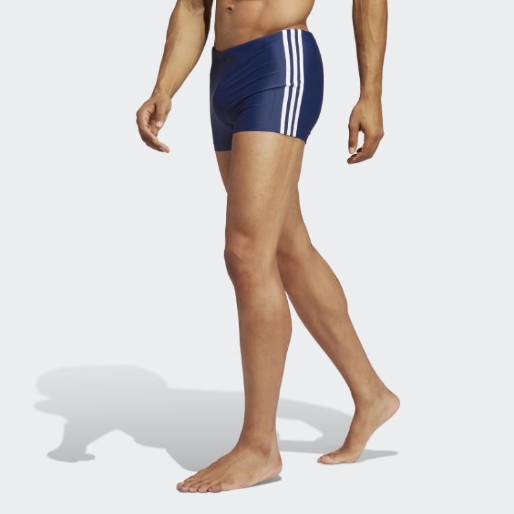 Boxers De Natação Clássico Azul Marinho Com As Três Listras Adidas