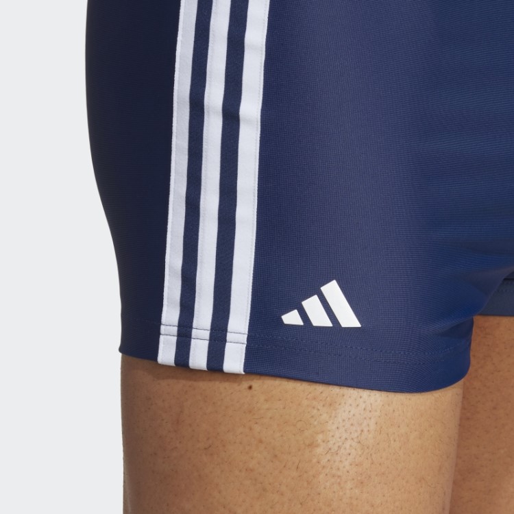 Boxers De Natação Clássico Azul Marinho Com As Três Listras Adidas