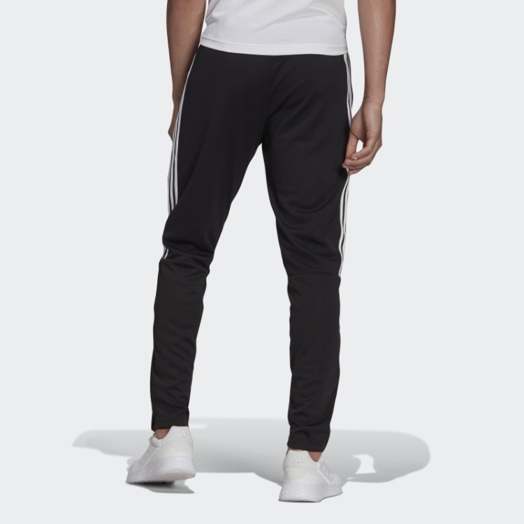 Calça Preta Adidas Aeroready Sereno Slim Com As Três Listras De Corte Afunilado