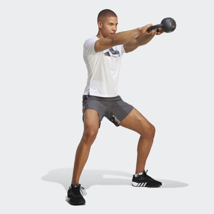 Bermuda De Treino Hiit Adidas Cinza Projetada Para Movimento