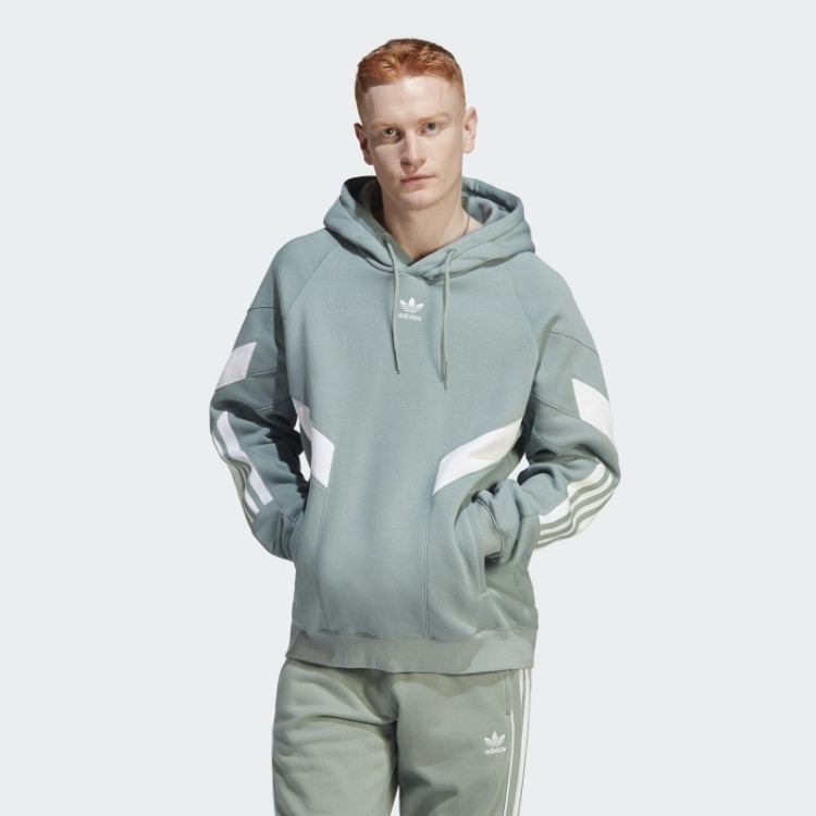 Moletom Com Capuz Adidas Rekive Fashion Verde Prateado