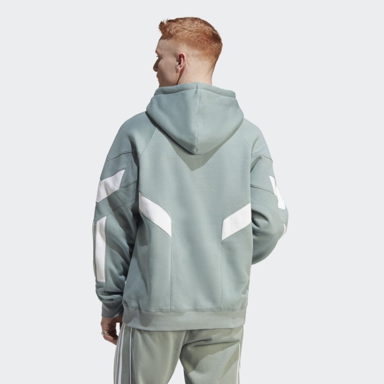 Moletom Com Capuz Adidas Rekive Fashion Verde Prateado