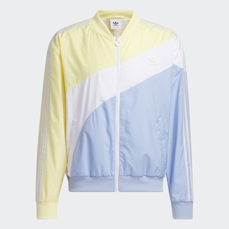 Adidas Blusão Em Tecido Redemoinho Amarelo
