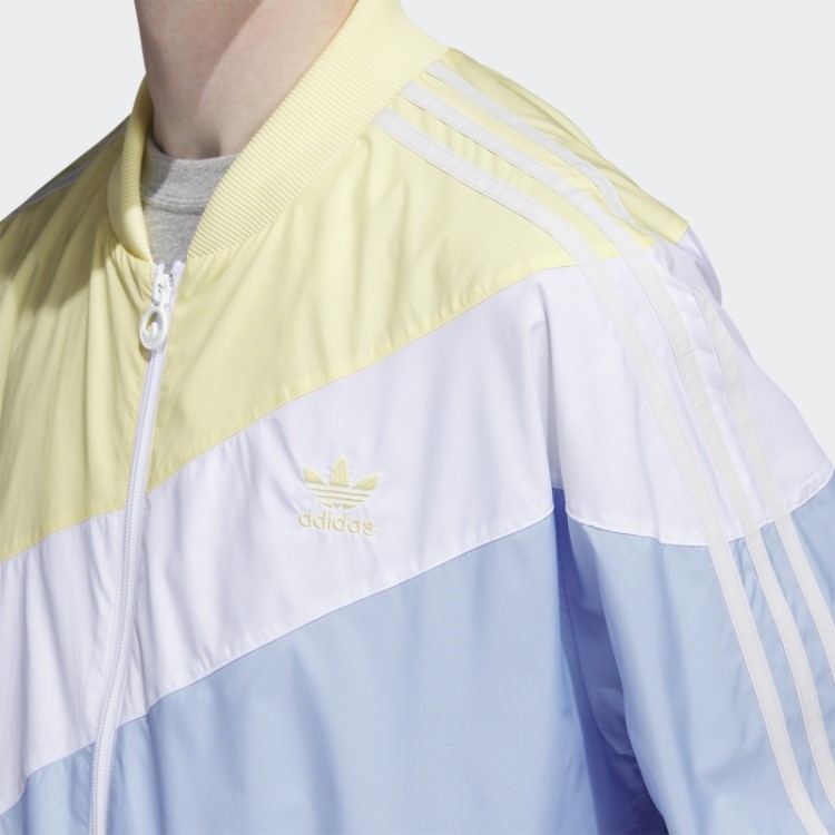 Adidas Blusão Em Tecido Redemoinho Amarelo