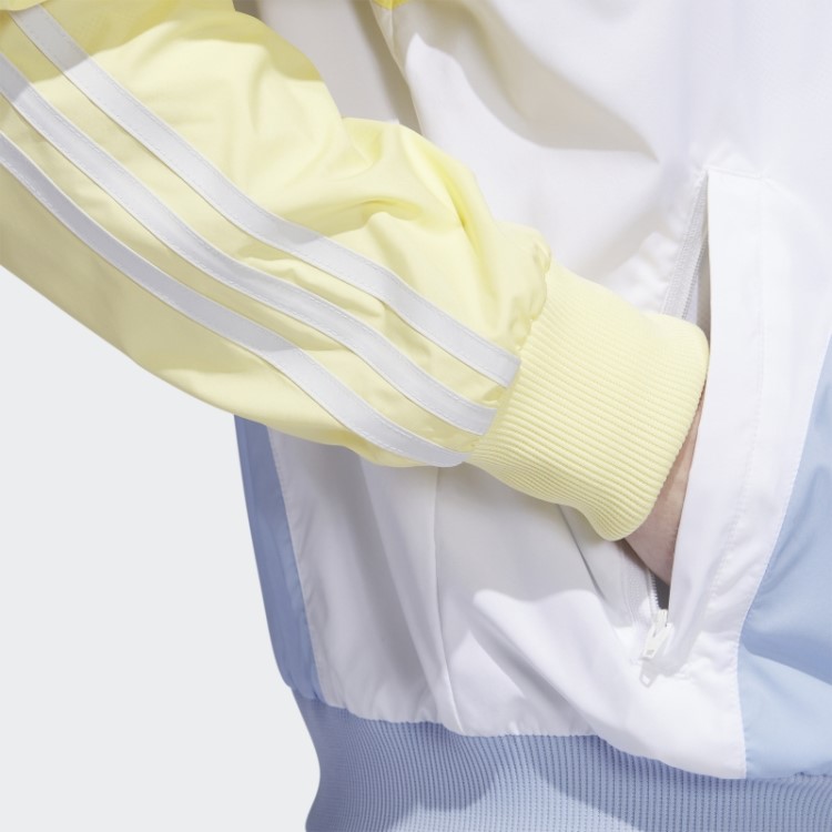 Adidas Blusão Em Tecido Redemoinho Amarelo