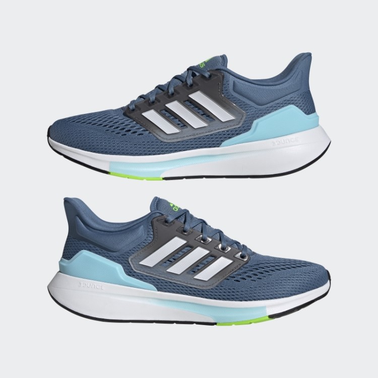 Tênis De Corrida Eq21 Alterado Azul Adidas