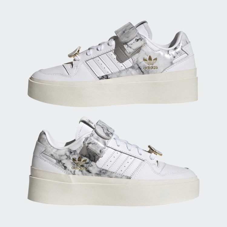 Tênis Adidas Forum Bonega Fashion Dourado Metálico