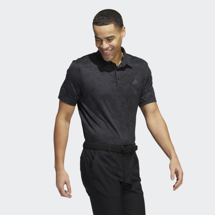 Adidas Camisa Polo Jacquard Carbono