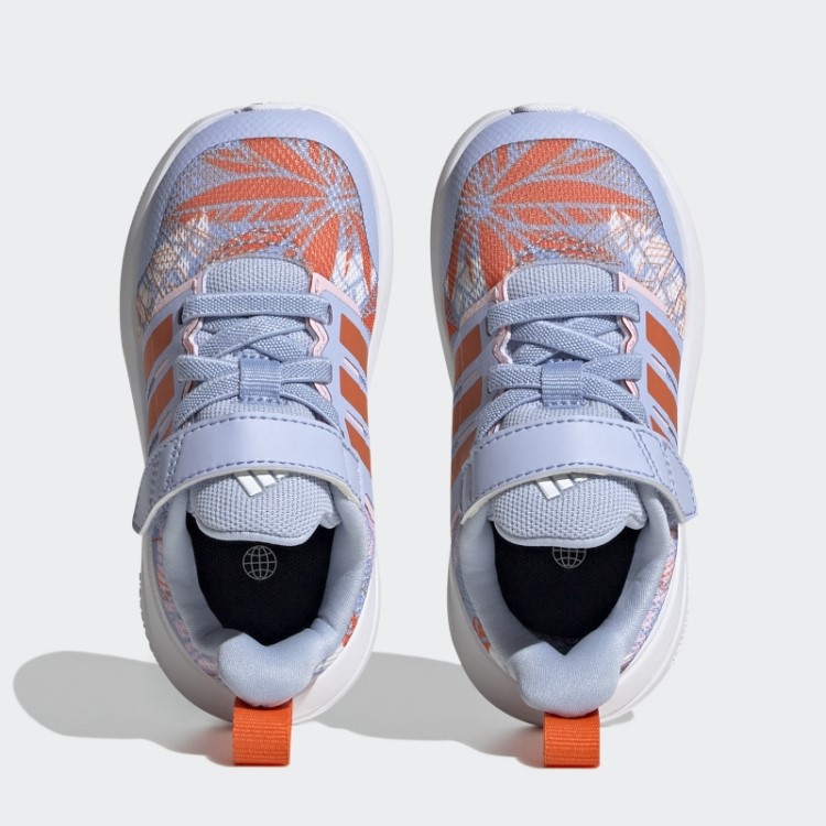 Adidas X Disney Fortarun 2.0 Moana Cloudfoam Elástico Top De Renda Sapatos De Alça Fashion Azul Amanhecer