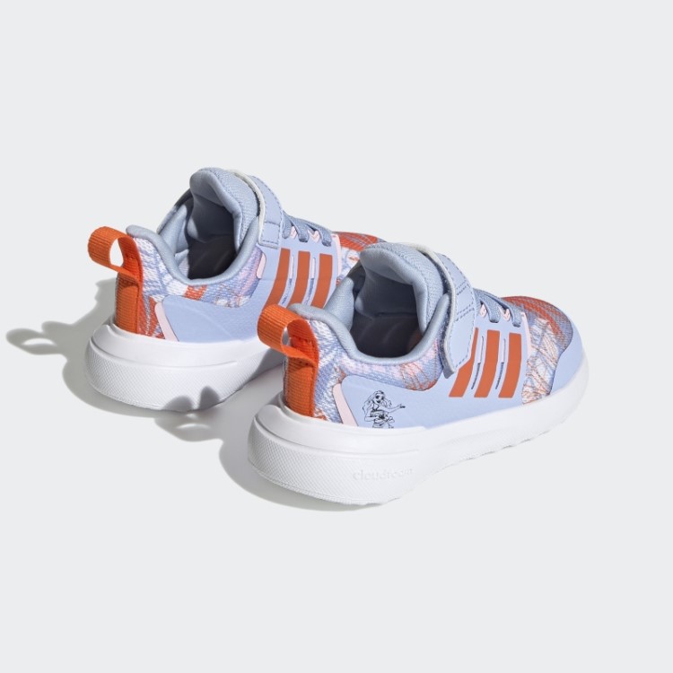 Adidas X Disney Fortarun 2.0 Moana Cloudfoam Elástico Top De Renda Sapatos De Alça Fashion Azul Amanhecer