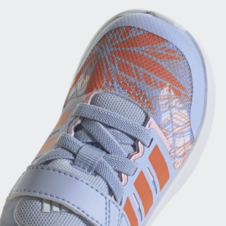 Adidas X Disney Fortarun 2.0 Moana Cloudfoam Elástico Top De Renda Sapatos De Alça Fashion Azul Amanhecer