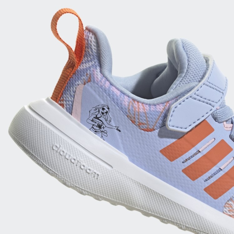 Adidas X Disney Fortarun 2.0 Moana Cloudfoam Elástico Top De Renda Sapatos De Alça Fashion Azul Amanhecer
