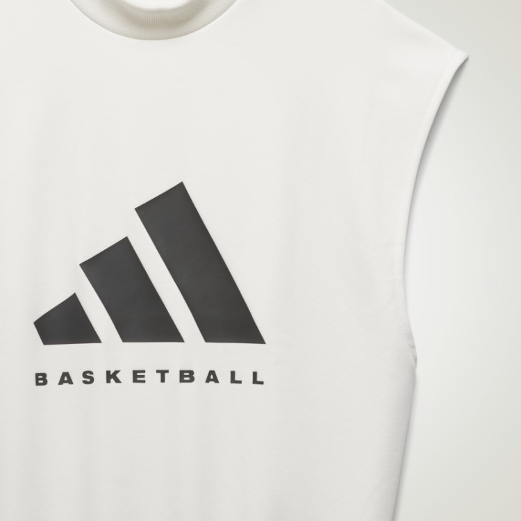 Moletom Branco Sem Mangas De Basquete Adidas Hot