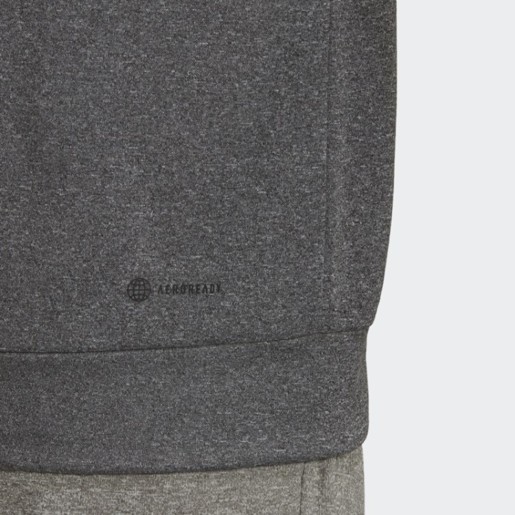 Moletom Cinza Adidas Aeroready Game And Go Camo Logo
