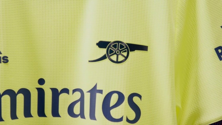 Arsenal 21/22 Fora Camisa Autêntica Pérola Citrino Adidas