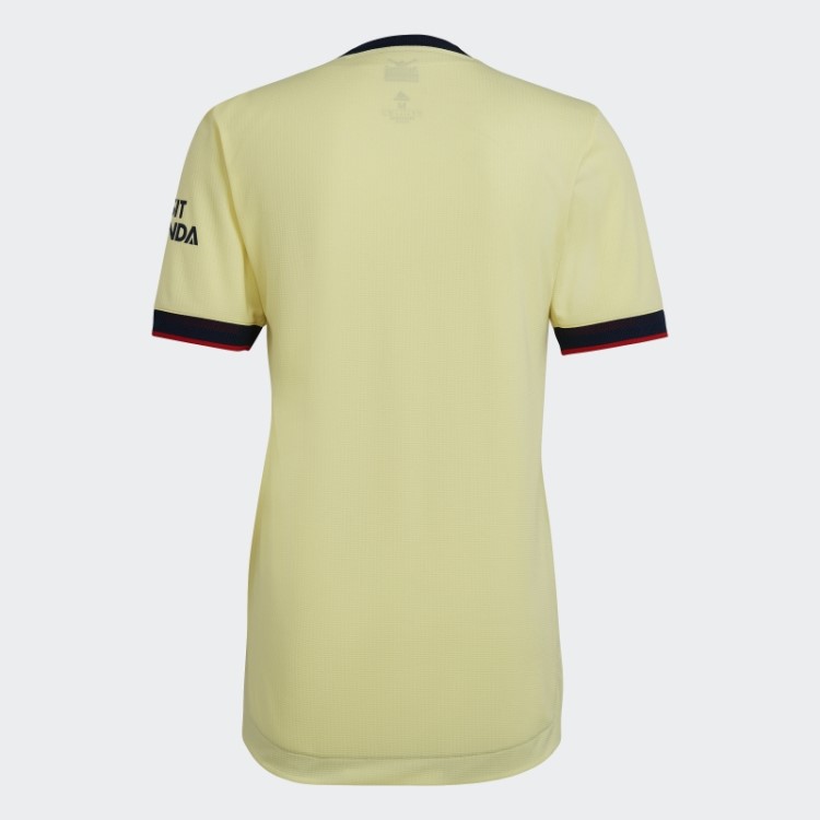 Arsenal 21/22 Fora Camisa Autêntica Pérola Citrino Adidas