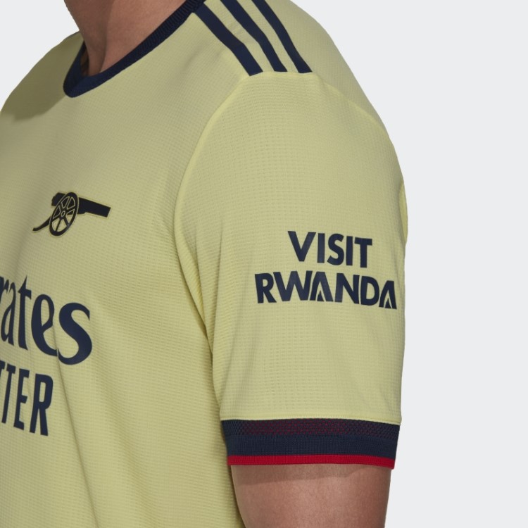 Arsenal 21/22 Fora Camisa Autêntica Pérola Citrino Adidas