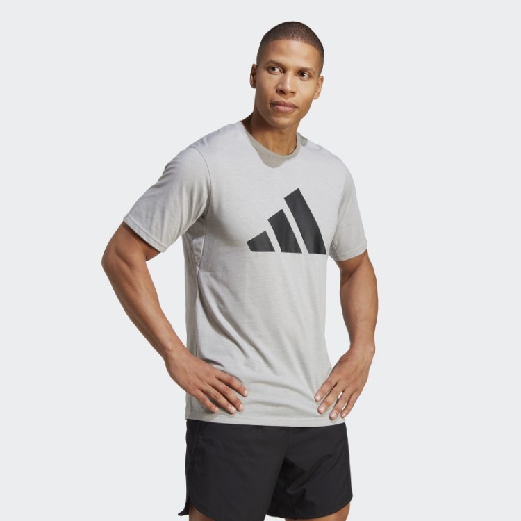 T-shirt De Treino Com Logótipo Feelready E T-shirt De Treino Cinza Médio Adidas