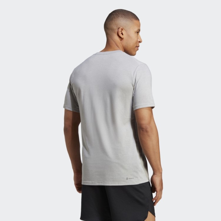T-shirt De Treino Com Logótipo Feelready E T-shirt De Treino Cinza Médio Adidas