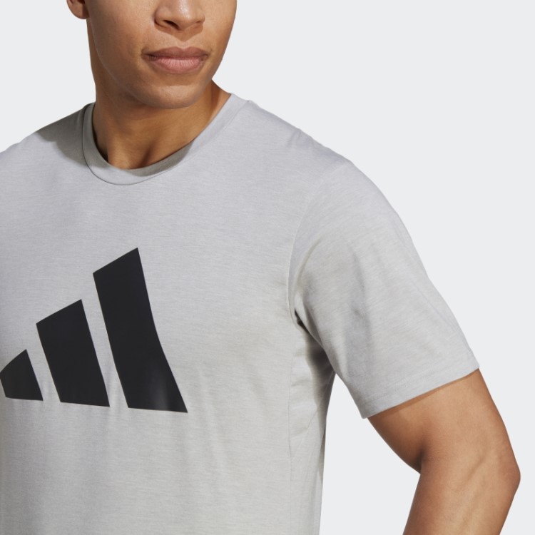 T-shirt De Treino Com Logótipo Feelready E T-shirt De Treino Cinza Médio Adidas
