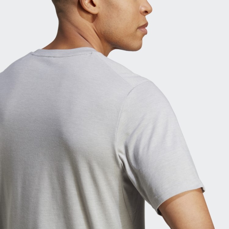 T-shirt De Treino Com Logótipo Feelready E T-shirt De Treino Cinza Médio Adidas