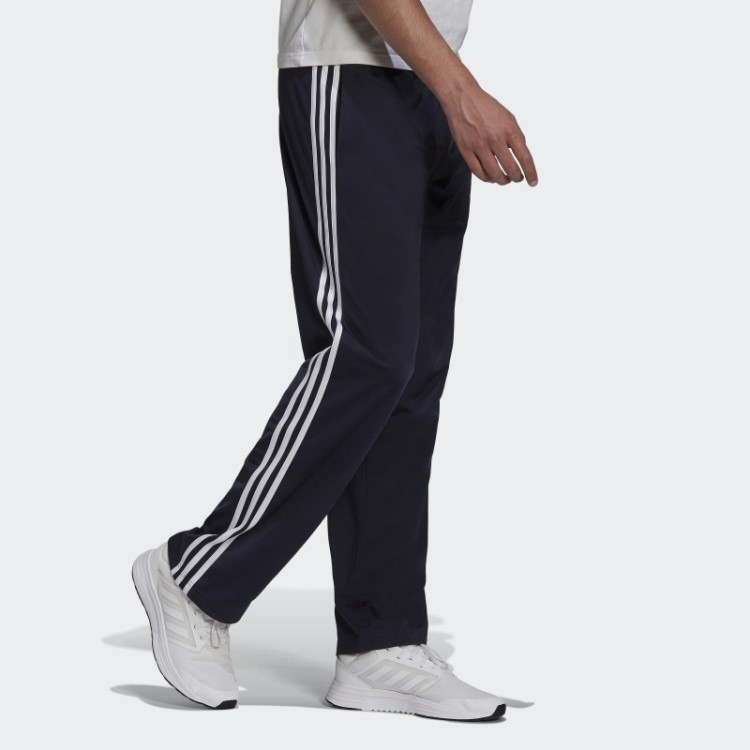 Calça Esportiva Com As Três Listras Adidas Ink Primegreen Essentials E Bainha Aberta