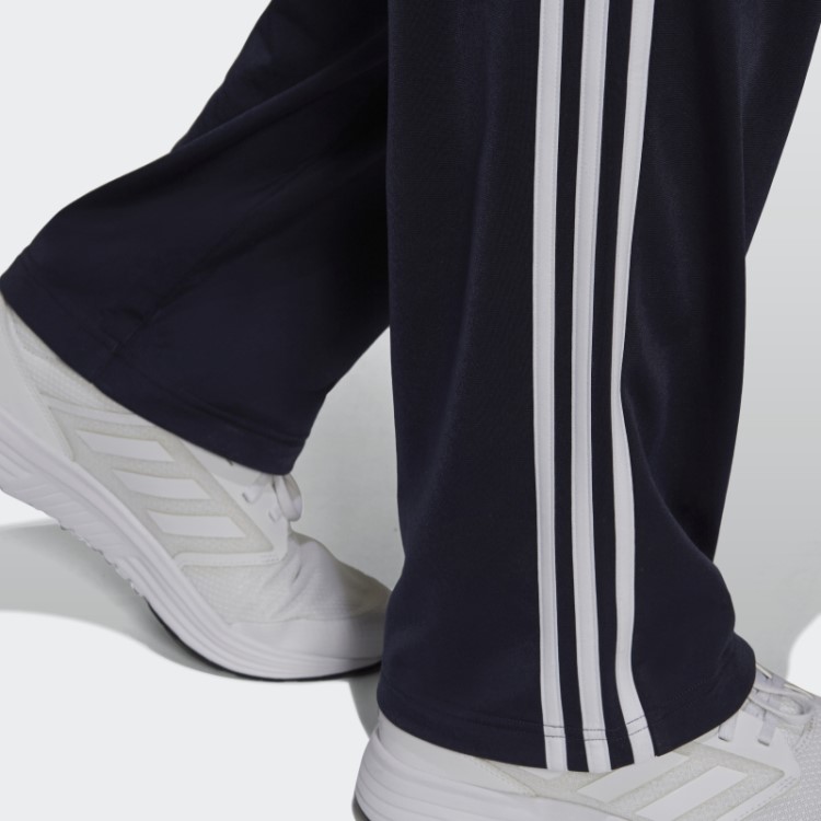 Calça Esportiva Com As Três Listras Adidas Ink Primegreen Essentials E Bainha Aberta