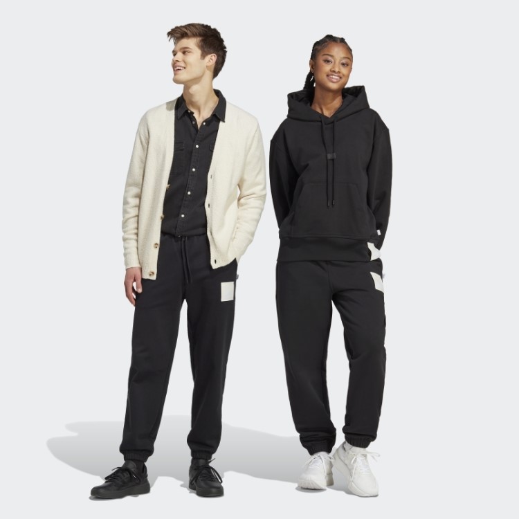 Calça Felpuda Francesa Pesada Lounge Adidas Preta