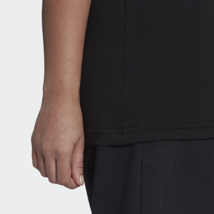 Camiseta Slim Com As Três Listras Preta Essencial (tamanho Grande) Adidas