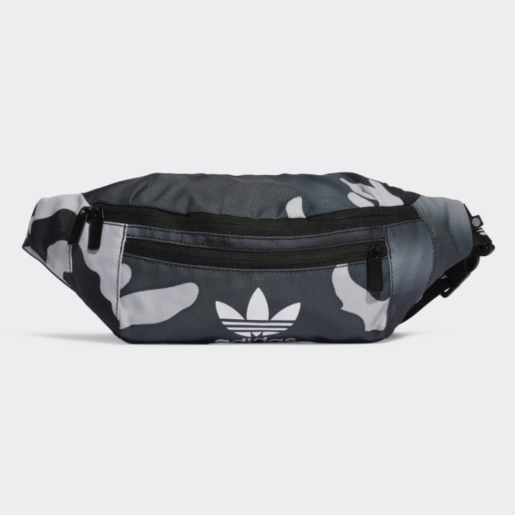 Bolsa De Cintura Camuflada Preta Adidas