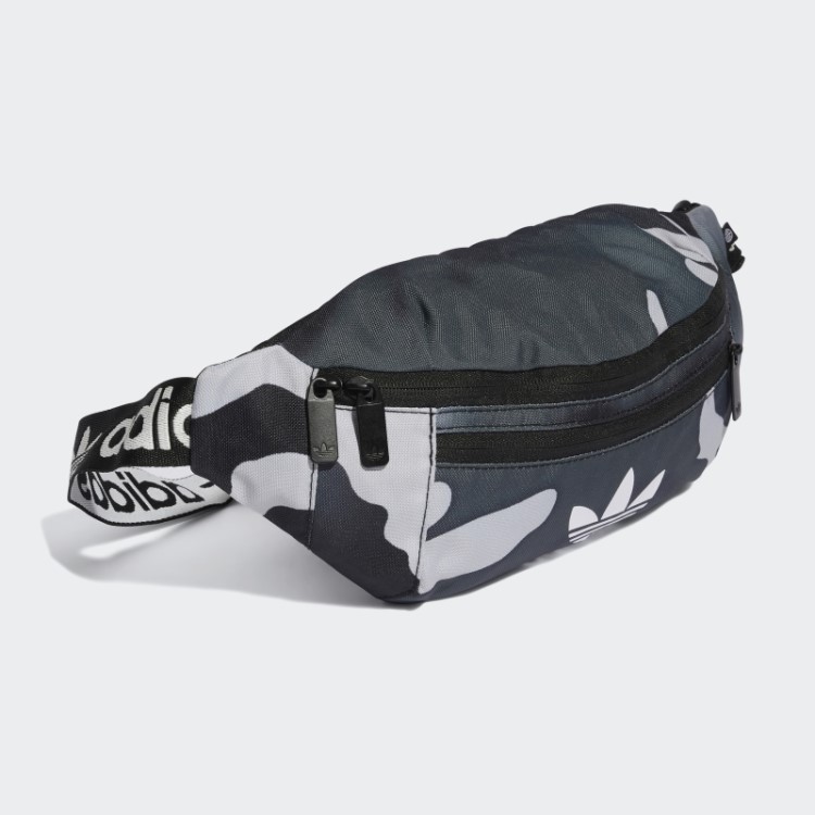 Bolsa De Cintura Camuflada Preta Adidas