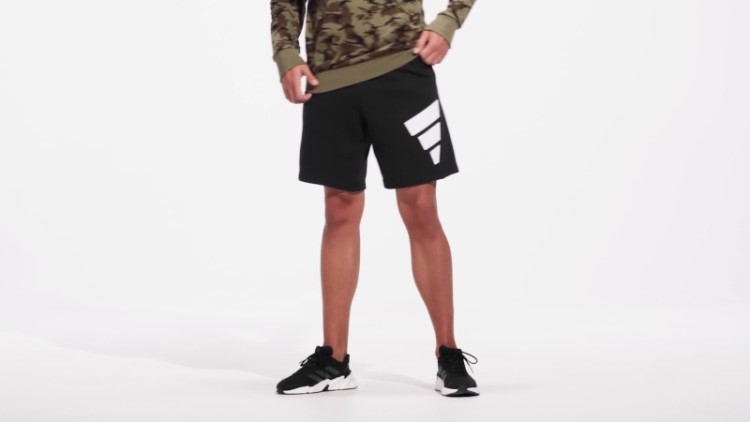 Adidas Sportswear Preto ícones Do Futuro Logotipo Gráfico Shorts Moda