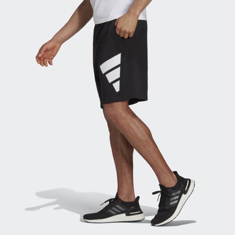 Adidas Sportswear Preto ícones Do Futuro Logotipo Gráfico Shorts Moda