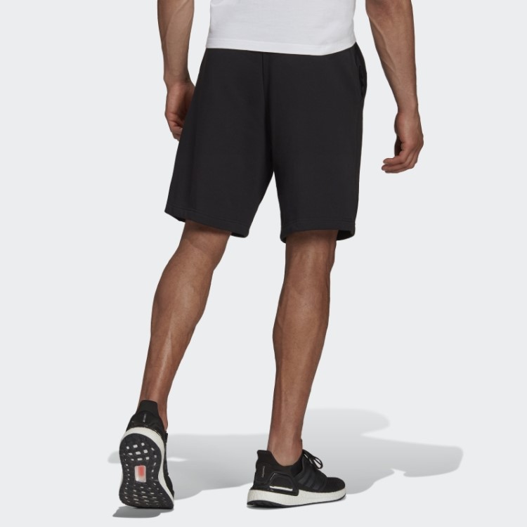 Adidas Sportswear Preto ícones Do Futuro Logotipo Gráfico Shorts Moda